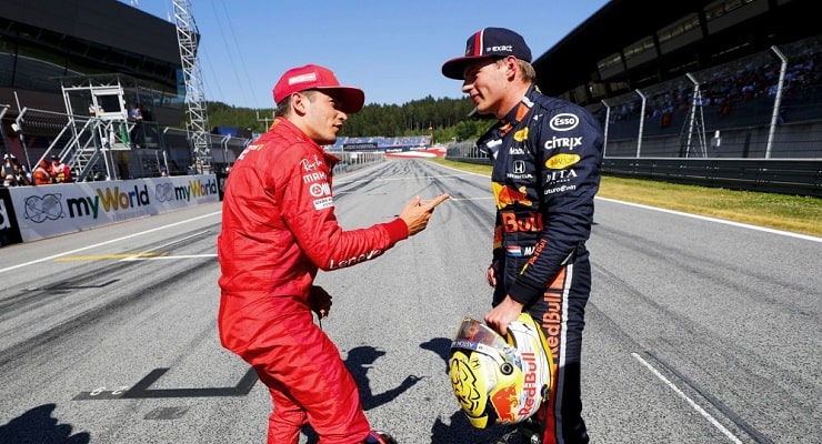 Leclerc Verstappen
