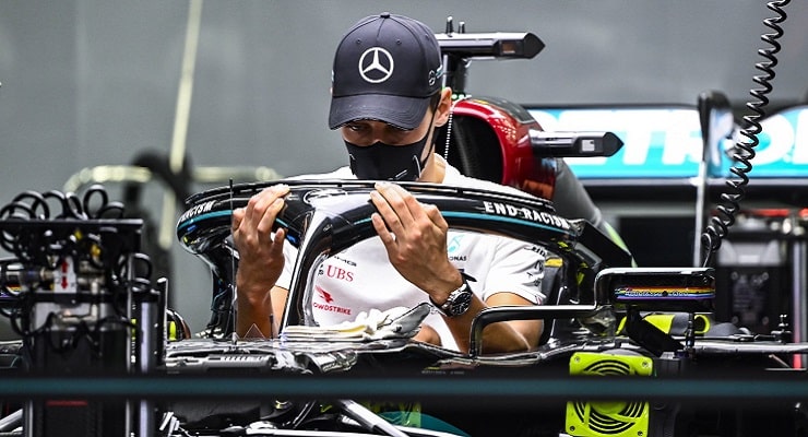 Russell Bottas GP Sakhir 2020 Wolff