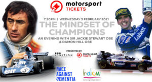 Jackie Stewart e Damon Hill insieme per beneficienza