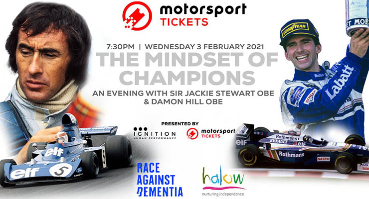 Jackie Stewart e Damon Hill insieme per beneficienza