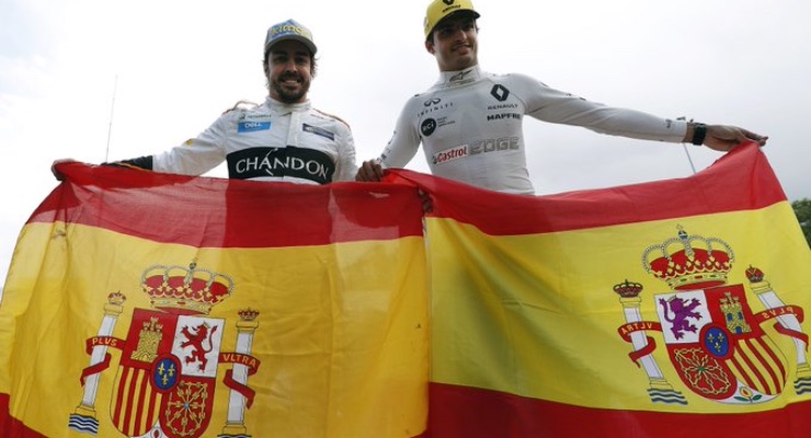 Alonso Sainz podio 2021