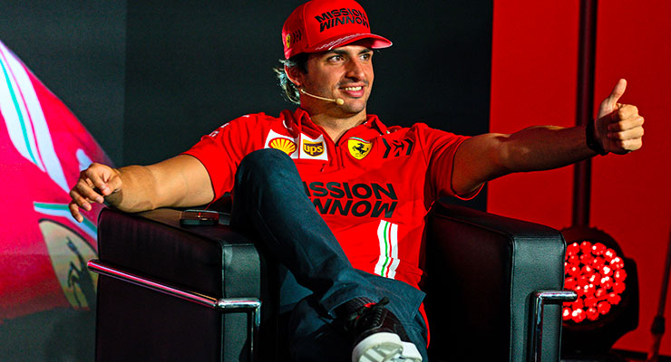 carlos sainz presentazione team ferrari