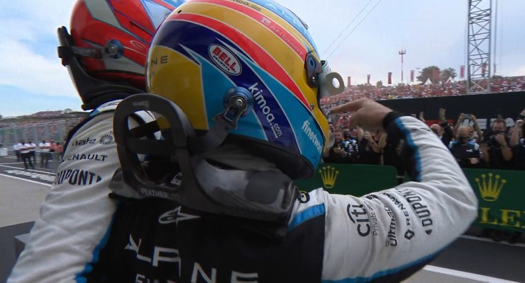 Alonso nel GP d'Ungheria ha effettuato un duello con Hamilton al cardiopalma