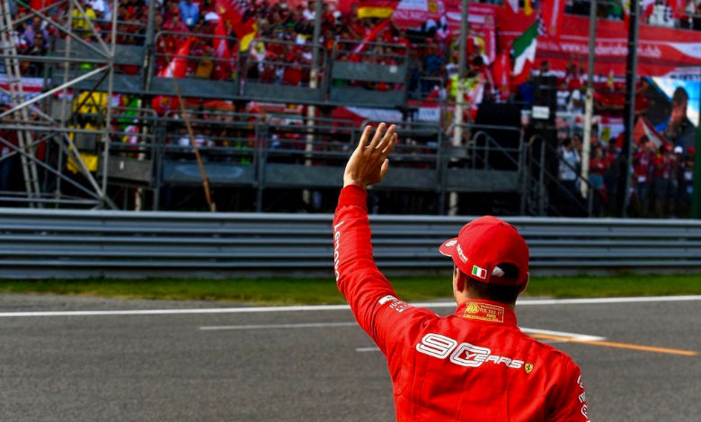 Leclerc tifosi monza