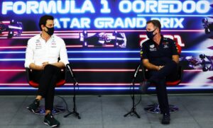 Toto Wolff e Christian Horner GP Qatar F1 2021