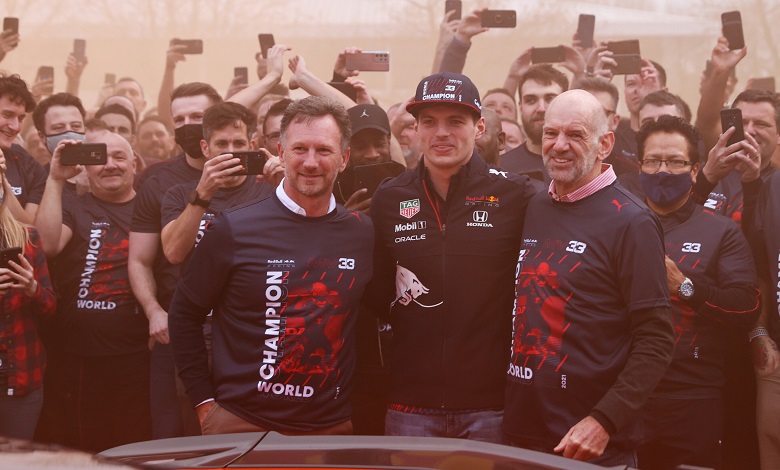 Max Verstappen Christian Horner Adrian Newey