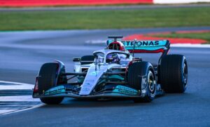 Lewis Hamilton shakedown Silverstone Mercedes W13
