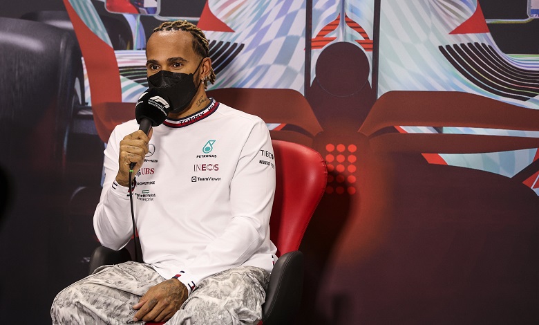 Lewis Hamilton Test bahrain 2022