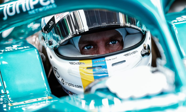Vettel nuovo casco contro la guerra