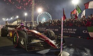 Elkann Ferrari Leclerc Bahrain