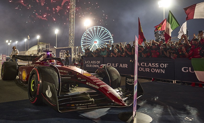 Elkann Ferrari Leclerc Bahrain