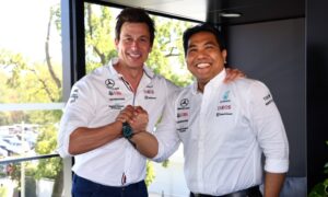 Toto Wolff (Mercedes) e Datuk Tengku Muhammad Taufik (Petronas)