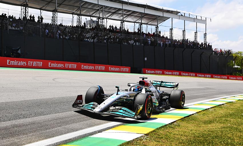 George Russell nel GP del Brasile