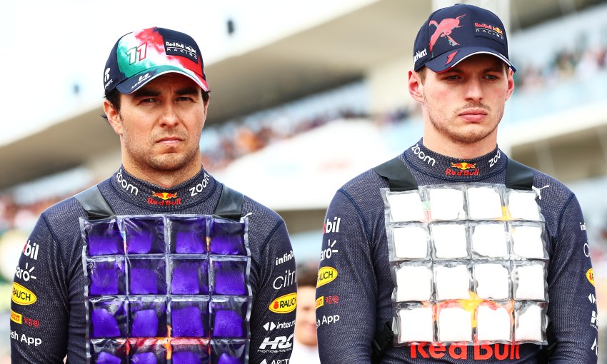Sergio Perez e Max Verstappen