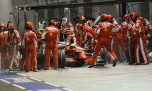 pit-stop GP Singapore 2008 Felipe Massa Ferrari