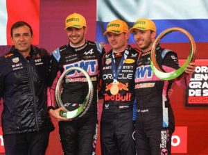 Ocon, Verstappen e Gasly