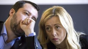 Matteo Salvini e Giorgia Meloni - fonte_Ansa - f1world.it